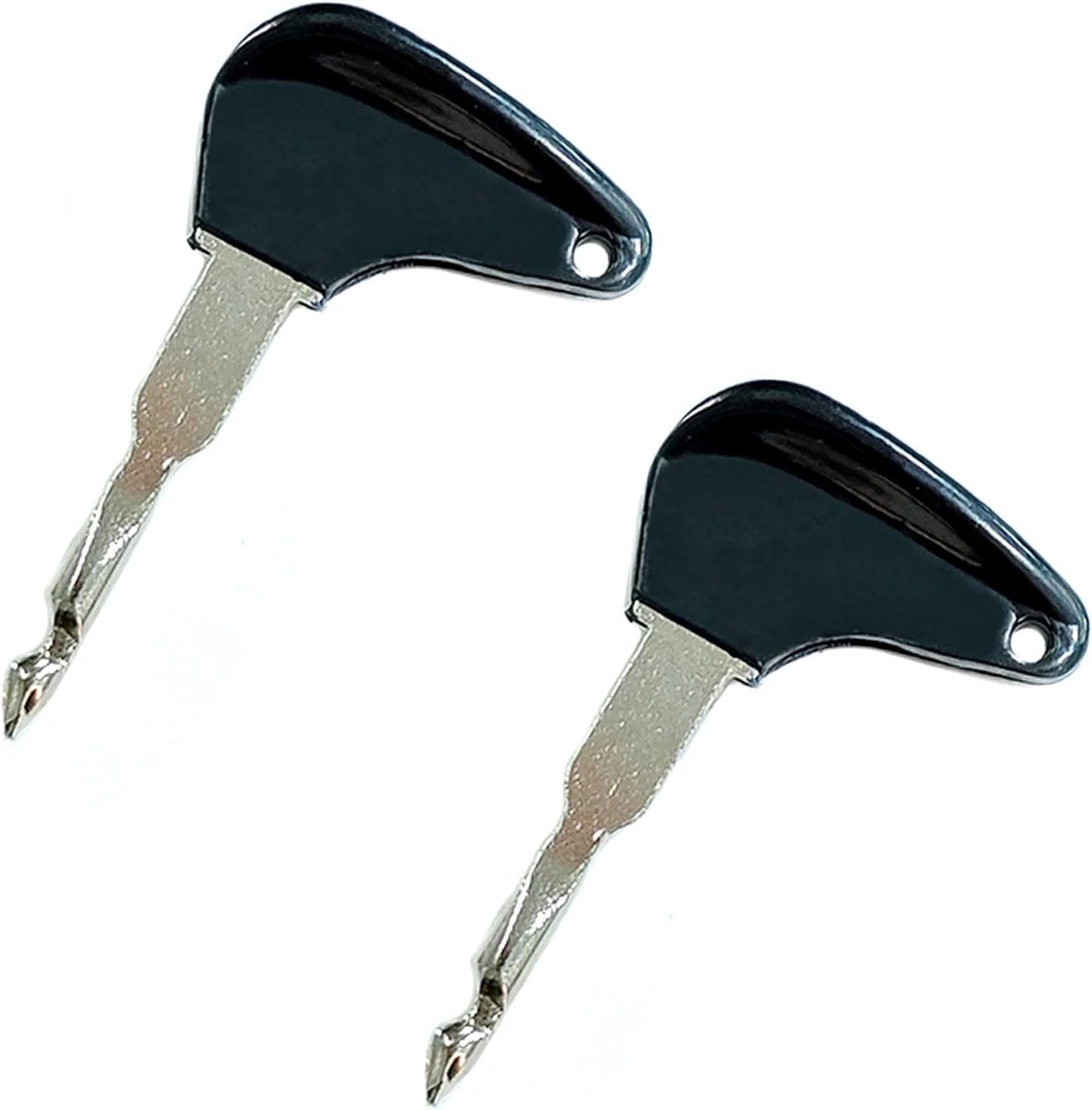 2 x reserve-contactsleutel tractor, geschikt voor Bosch, contactsleutel voor tractoren, voor Bosch, graafmachine, vervanging met tractoren (zwart1)