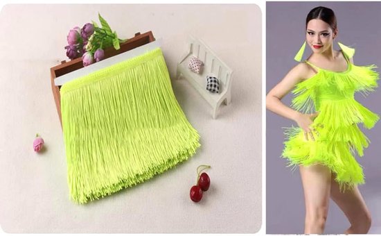 20 cm x 1 m Franse bies Franse borduursel Franse band Decoratieve bies Dansfranje Snijfranje Zijde Kwast Franse biezen Banden om te naaien, DIY knutselen, kleding lingerie kostuums gordijnen decoratie — afbeelding 3