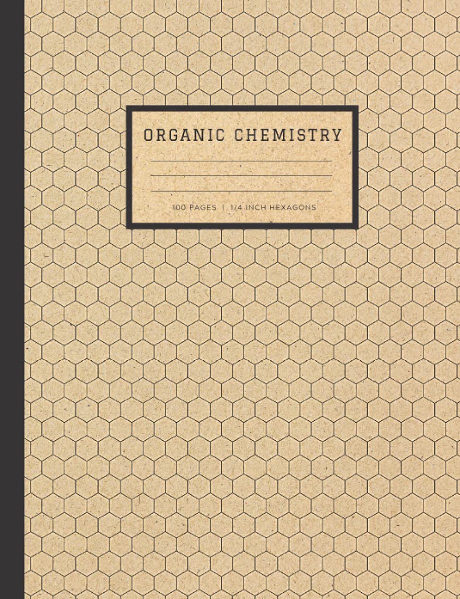 Organic Chemistry: Hexagonal Graph Paper Composition Notebook – 100 Pages, 1/4 Inch Hexagons, Works With Organic Chemistry Stencil | Hex Grid Book for ... Student Lab Notebook Brown Paper Style