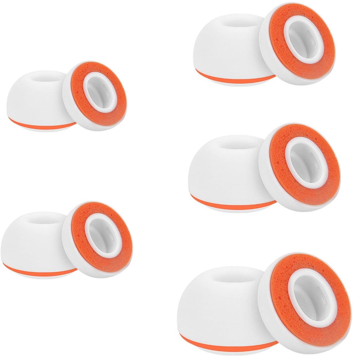Omgoods - 5 Paar Vervangende Oordopjes voor AirPods Pro 3rd Gen - Geheugenschuim en Silicone