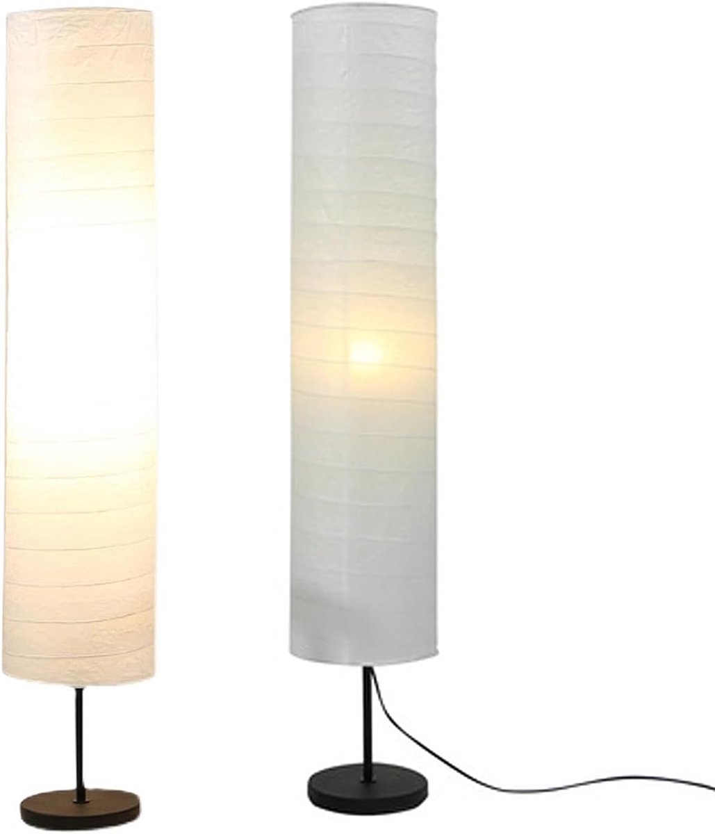 Rijstpapier Vloerlamp Schaduw 94cm 37 Inch, Beschermt Lamp Tegen Stof voor Woonkamer Slaapkamer Kantoor,Papier Staande Lampenkap,Wit
