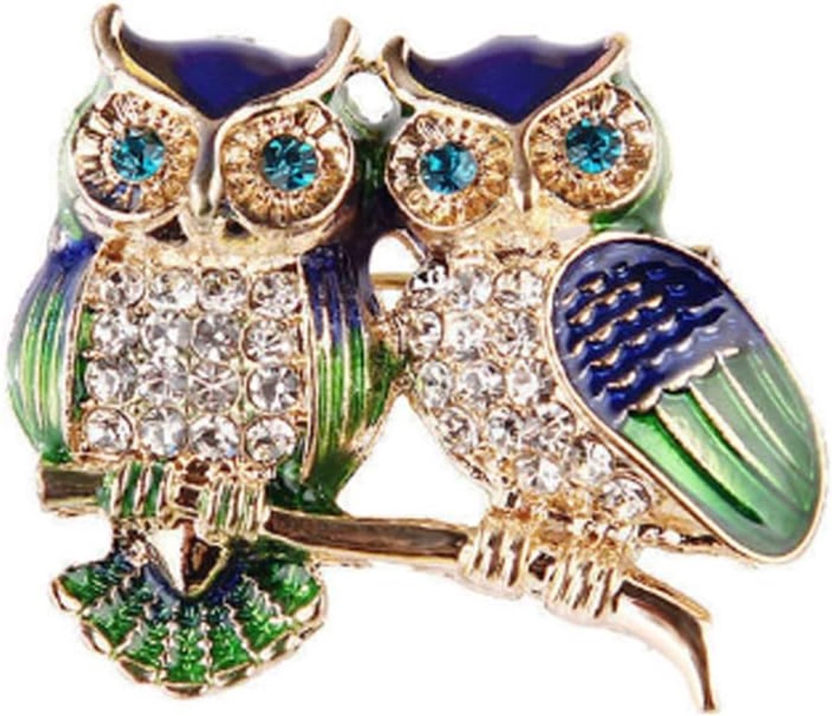 Broche kristal uil broche pinnen revers voor kleding tassen jassen