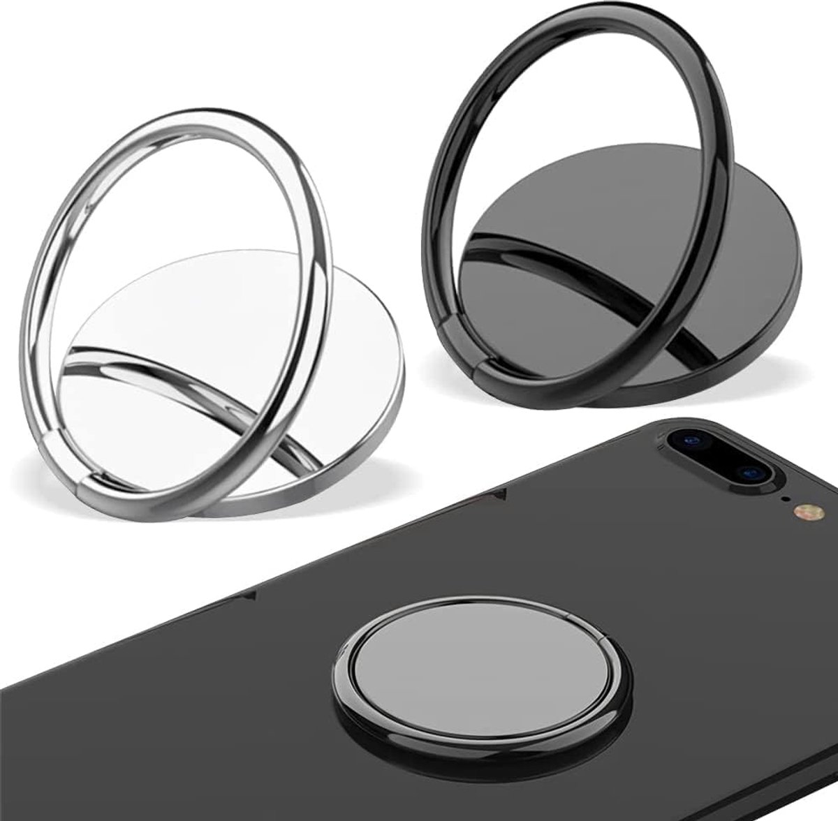telefoon-ring-vingerhouder - 2 stuks standaard mobiele