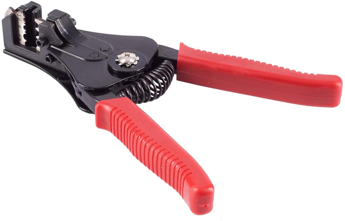 Striptang Zonnepanelen - Kabelstripper - Zonne-energie Installatie - Ergonomisch Antislip Handvat - 2.5/4/6 mm² - Rood