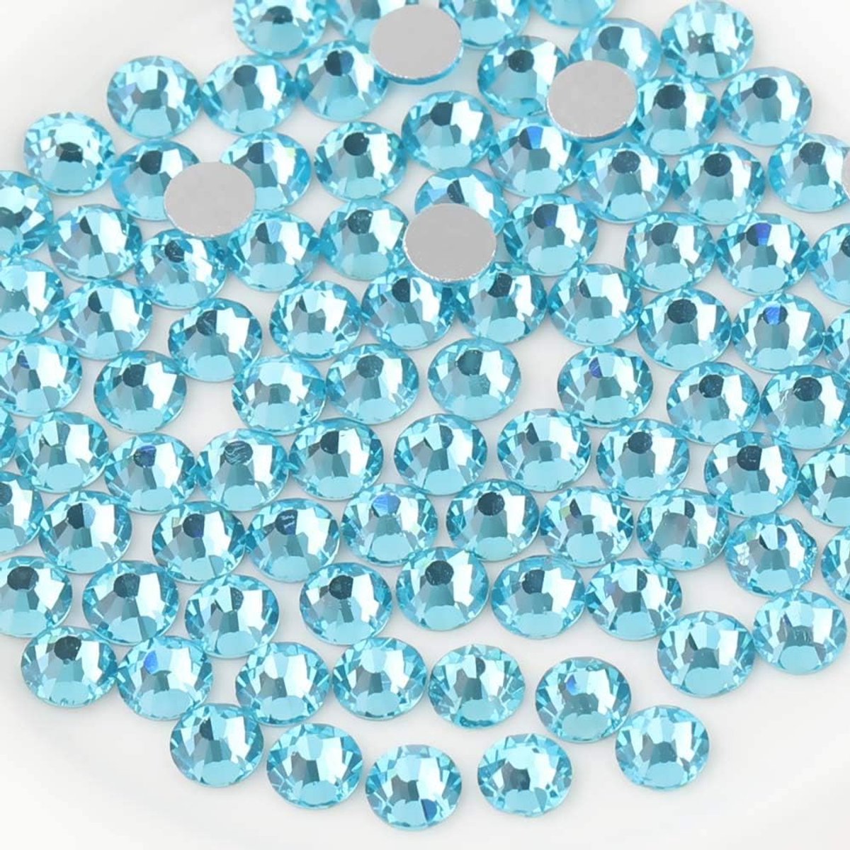 288 Stuks Flat Back Crystal Rhinestones Ronde Edelstenen, 1,3 mm-6,5