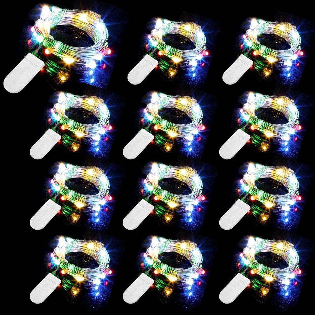 Lichtsnoer 12 meter met 20 leds - koperdraad - waterdicht - perfect voor bruiloften en feesten - SnelShoppen