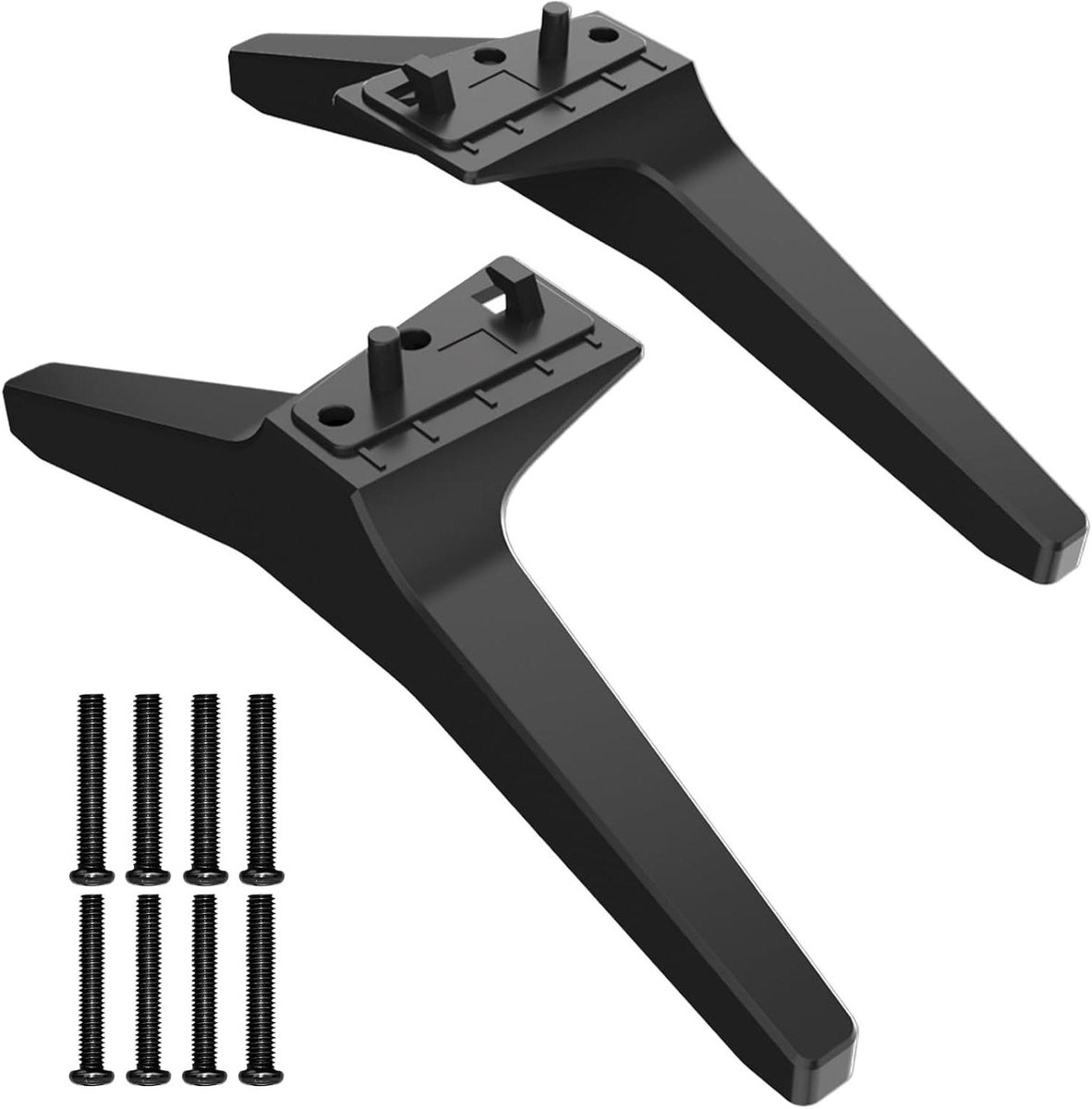 TV Voet Vervanging - TV Standaard Poten - TV Stabiliseren - Specifieke Compatibiliteit - 49 50 55 Inch - Zwart