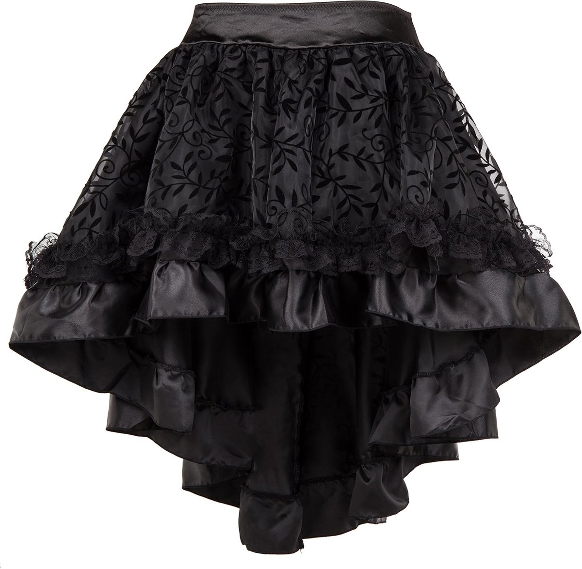 Gothic punk steampunk kanten rok voor dames, korte rok