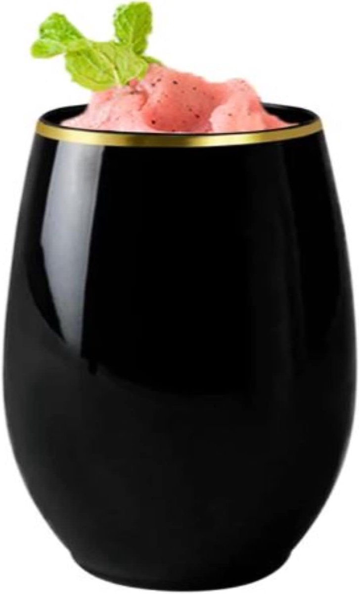 Plastic wijnglazen 355ml - 24 stuks - herbruikbaar - BPA-vrij - ideaal voor feestjes - ShopVlot