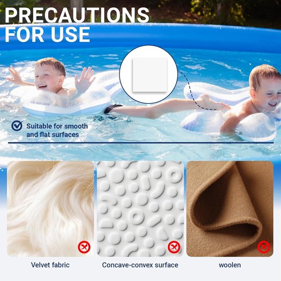 8 Stuks Waterdichte Transparante TPU Reparatie Patches 9x9cm Zelfklevend voor Opblaasbare Producten, Zwembaden en Bouncers — afbeelding 3
