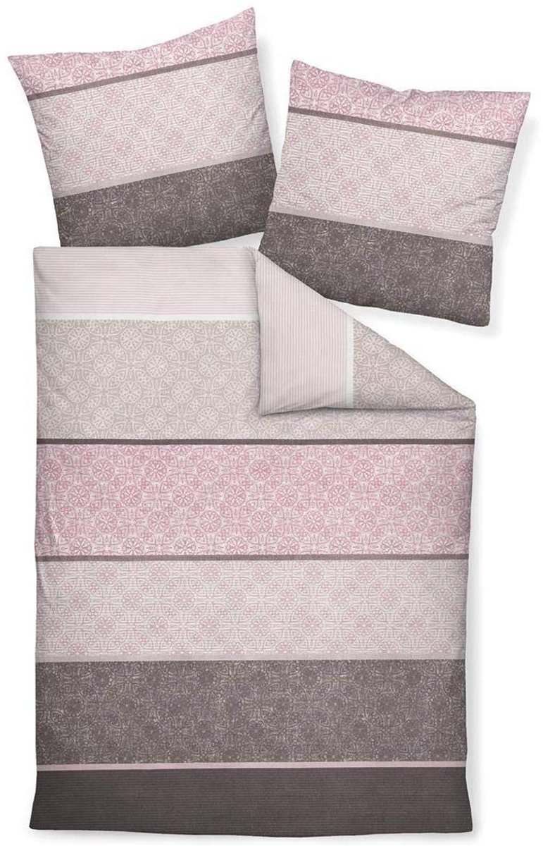 Omgoods - Janine Dekbedovertrek Set Bessen-Mauve 135 x 200 cm