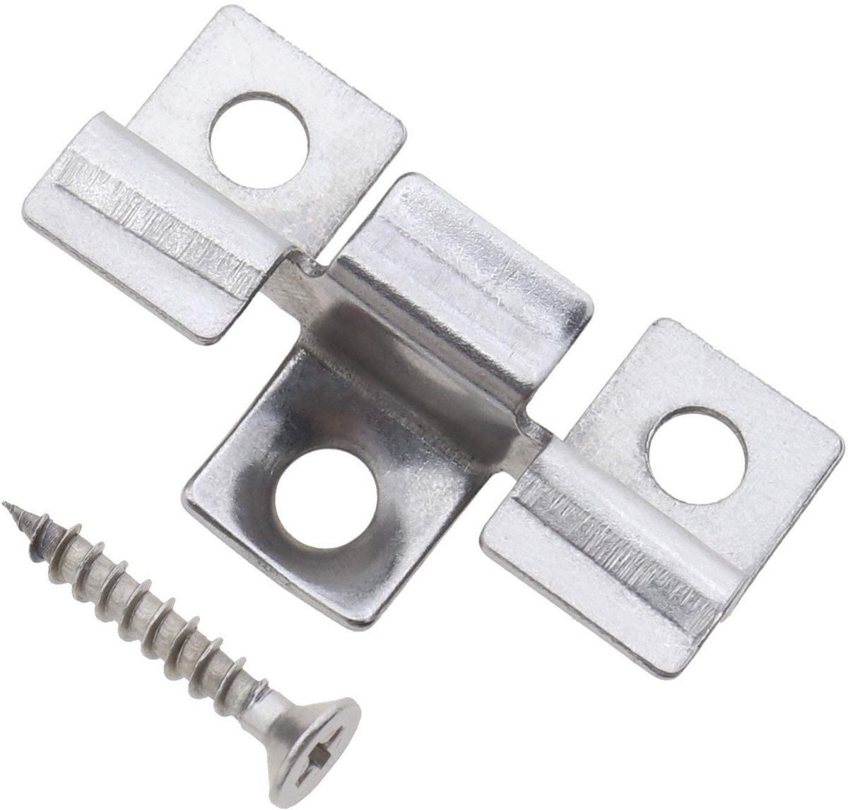 Omgoods- Bevestigingsplaat 100 stuks - Deck Clip - Roestvrij Staal - Corrosiebestendig - DIY Terrasbevestiging - Geschikt voor Houten Vloeren - Deckclip