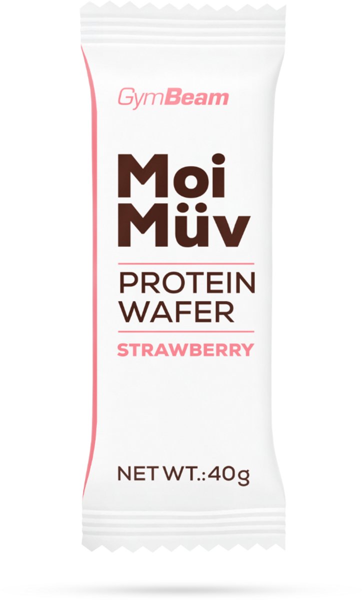 GymBeam MoiMüv Eiwitwafel 40 g aardbei