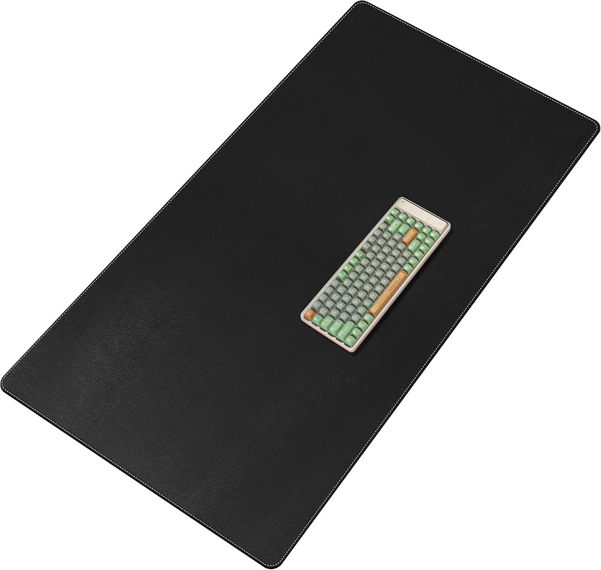 SnelShoppen - PU Leren Bureau Onderpad - Waterproof en Gemakkelijk Schoon te Maken - Antislip Bureau Mat 120x70cm - Zwart voor Kantoor en Thuiswerk