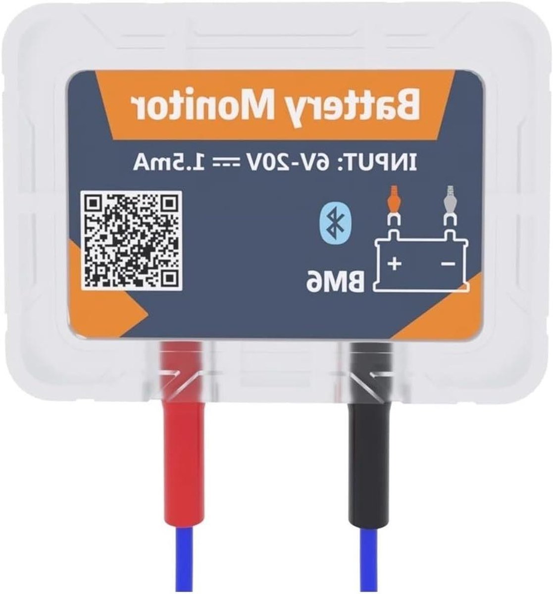 Accubewaker - Batterij monitor - Voertuigonderhoud - Realtime Bluetooth diagnose - 12V - Zwart