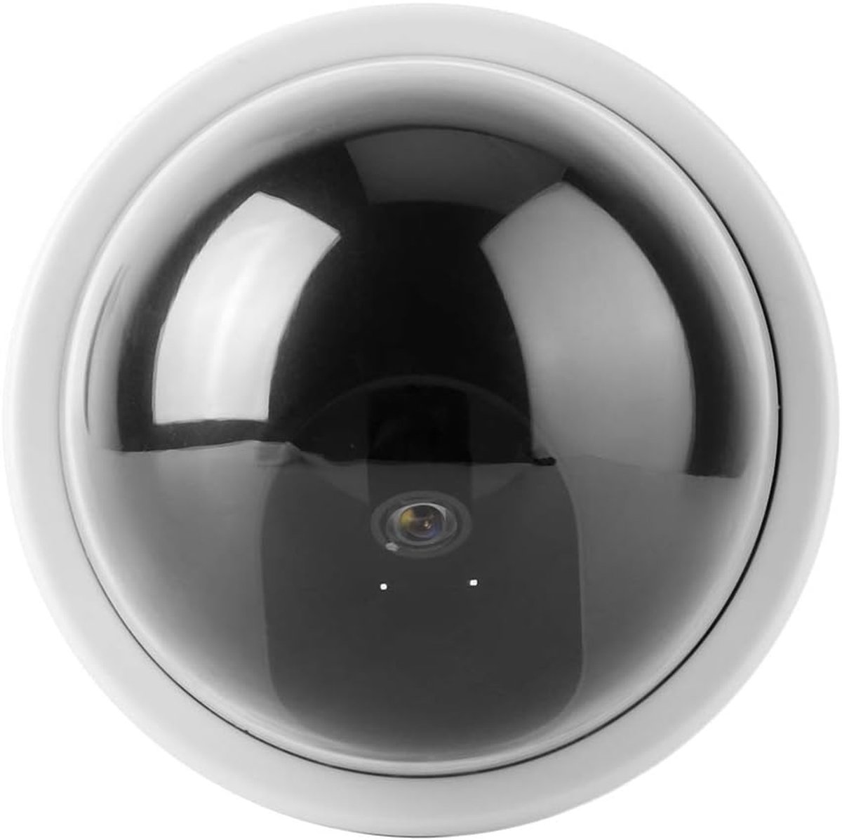 SnelShoppen - 4 Stuks Dome Simulatie Nep Beveiligingscamera, Antidiefstal CCTV Beveiligingscamera met Flitsende LED Licht (Wit)