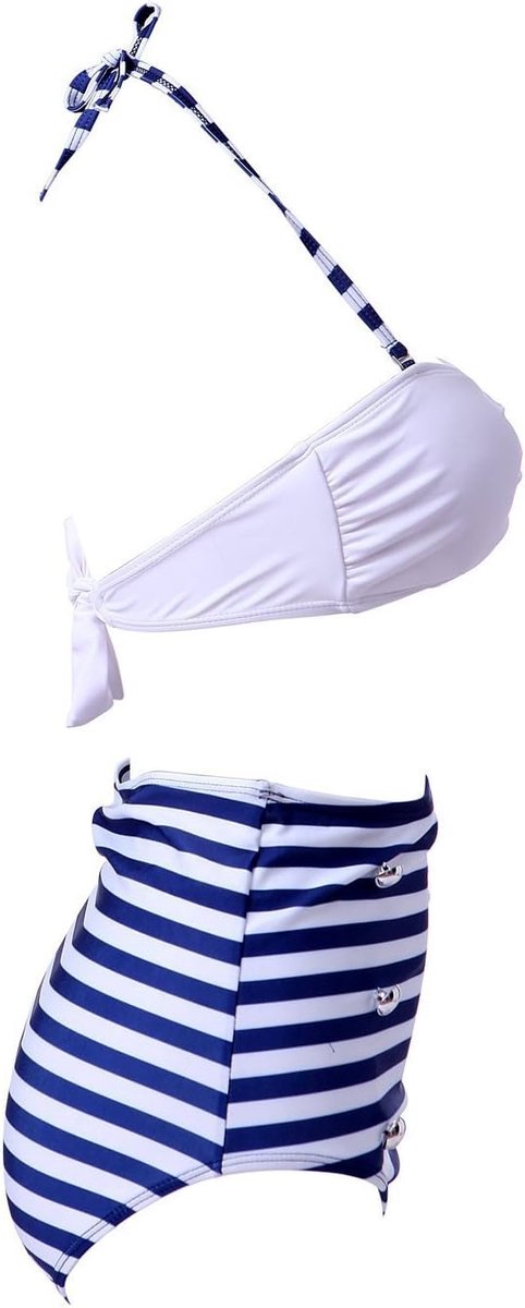 Dames wijnoogst 50s pin-up meisje rockabilly hoge taille retro bikini