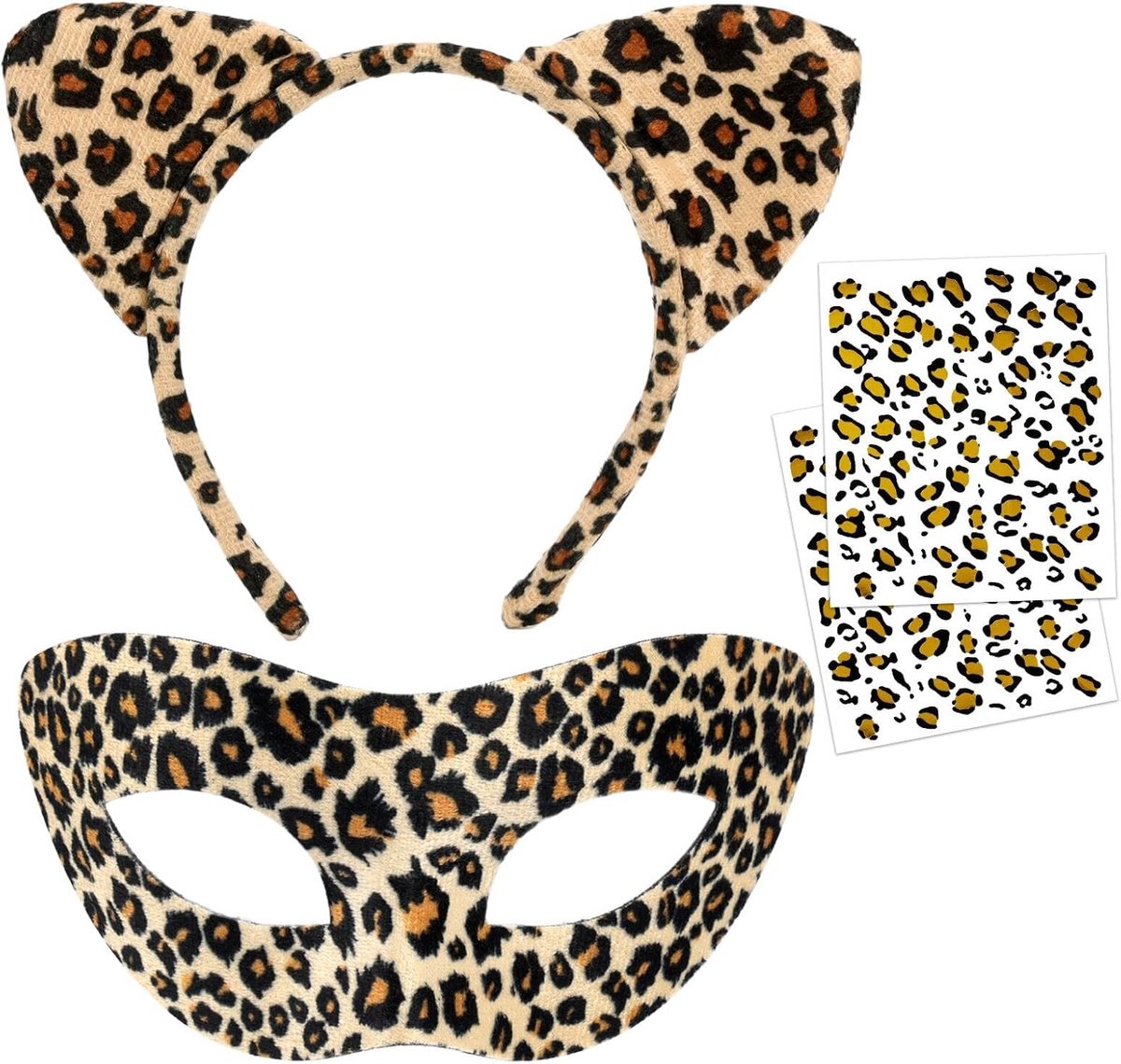 Luipaardkostuum voor dames, , carnaval, accessoires voor kat