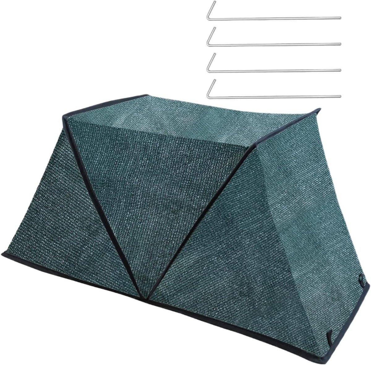 Plantenbescherming Overkapping - Schaduwzeil Tuin - Planten beschermen - Inklapbaar Frame - 80 x 34 x 35 cm - Groen