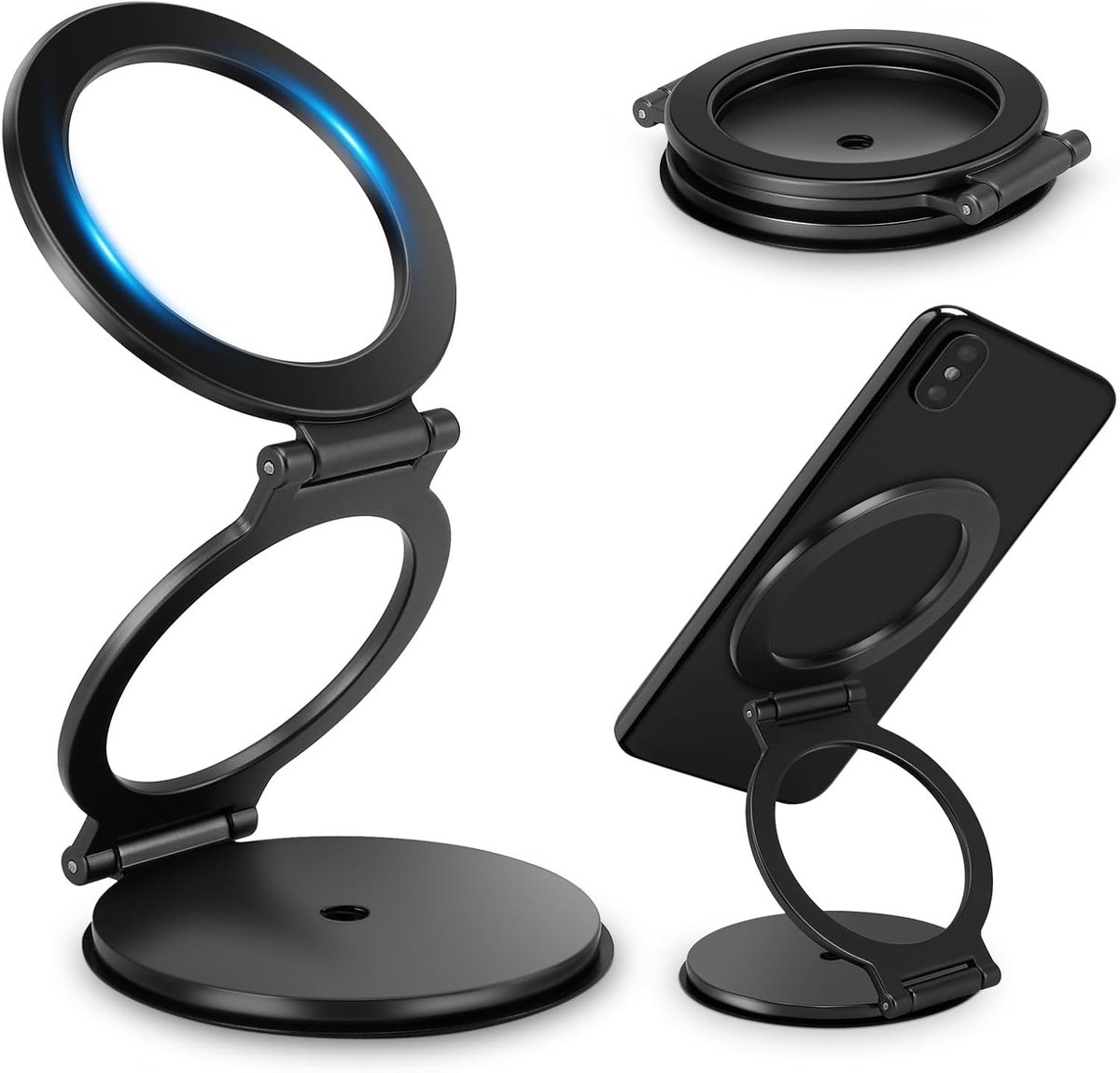 270° Draaibare Auto Telefoonhouder Met 1 Magnetische Ring Voor Alle