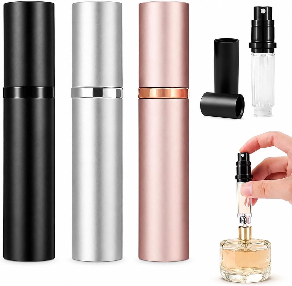 3 stuks navulbare parfumverstuiver 5 ml lege mini parfumfles