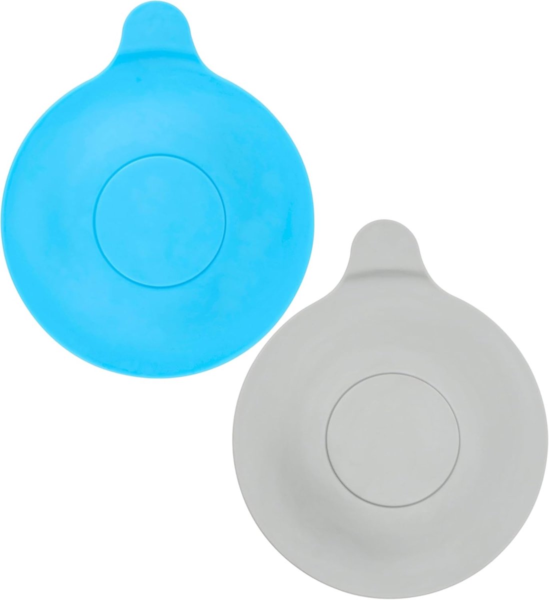 stop, 2 stuks, blauw + grijs, Ø 13 cm stop, Tpr afvoerstop douche met