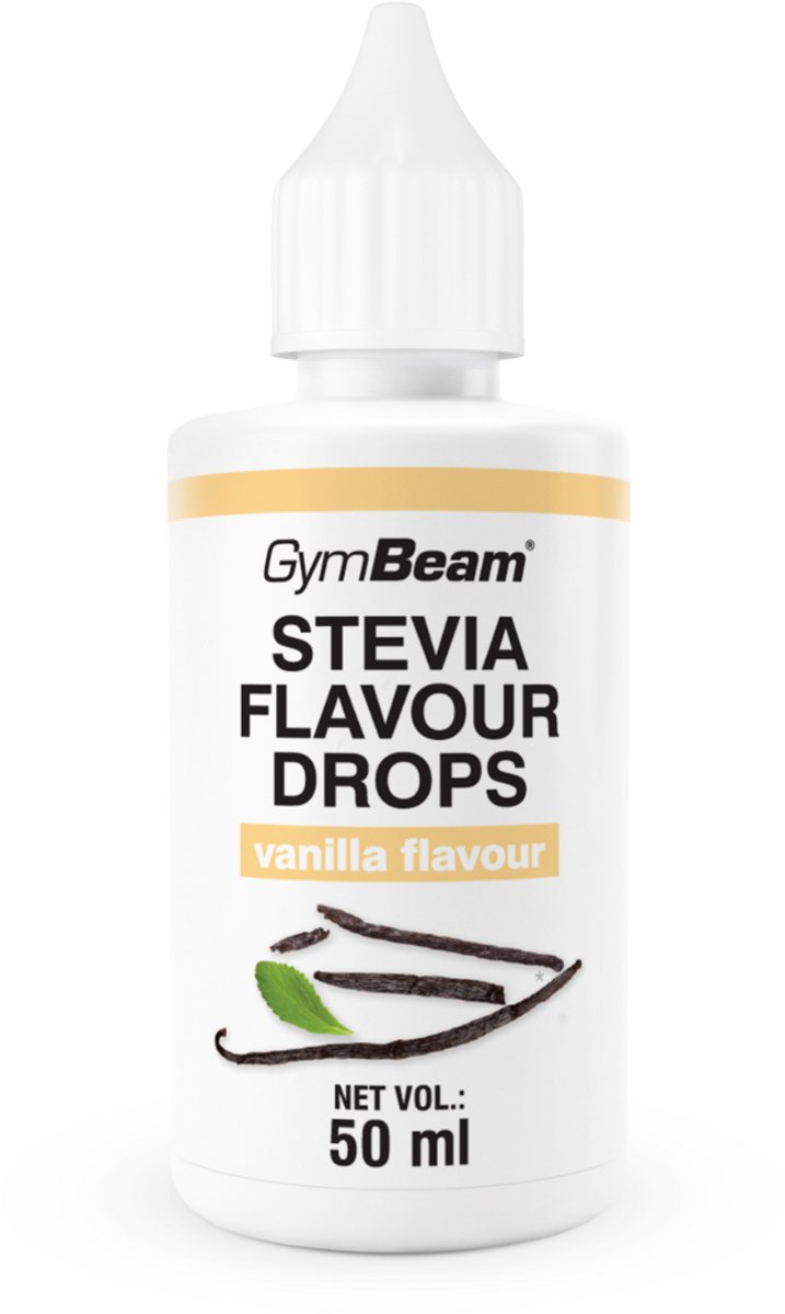 GymBeam Stevia Flavour Drops 50 ml vanille