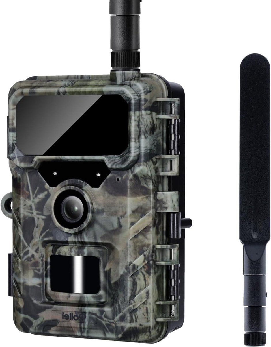 4G Fotoval Wildlife Camera - Wildcamera Trailmonitor - Dieren Observeren - 0.4s Activeringstijd - IP66 Waterdicht - Camouflage