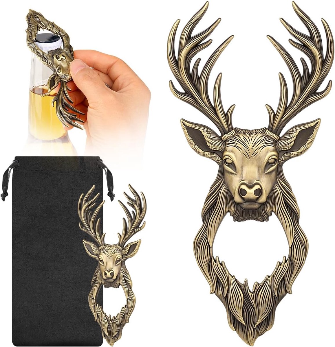 bierflesopener, jagerscadeaus voor mannen, kerstcadeaus, gepersonaliseerd cadeau voor jagers, vrouwen, mannen, vader, papa