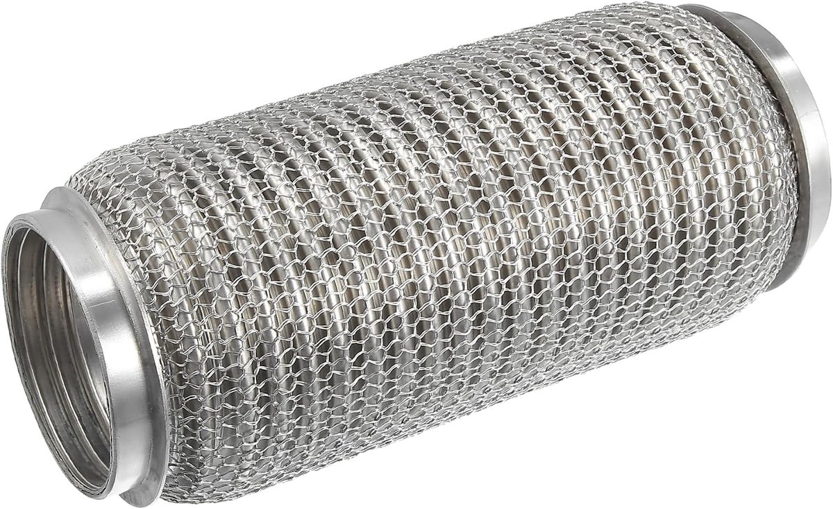 ABSOPRO Auto Uitlaat Flexibele Pijp, 2.48"x7.99" Universeel RVS