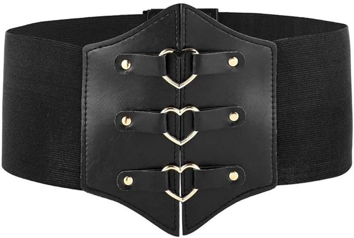 Tailleriem Korsetriem Hartgesp Elastische Brede Tailleband Buikriem Mode Riem Taille Ceintuur Voor Jurken Shirts Jassen Gothic Punk Streetwear Outfit Accessoire