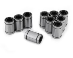 10pcs LM8UU 8mm Roulement à Billes Linéaire Double Bague Scellée pour Rod 3D Imprimante CNC Pièces