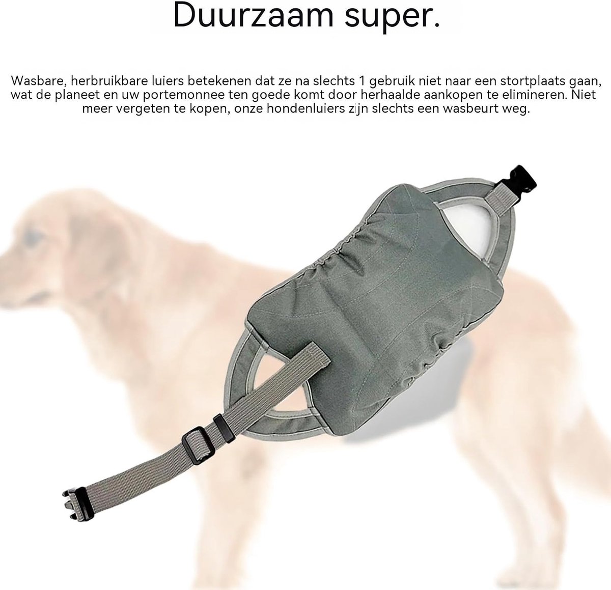 Hondenluiers voor reuen, 2 stuks wasbare buikband voor reuen met minimalistische smalle riem, plaswraps voor honden bij incontinentie of opwindend urineren en trainen (grijs/zwart, maat M)