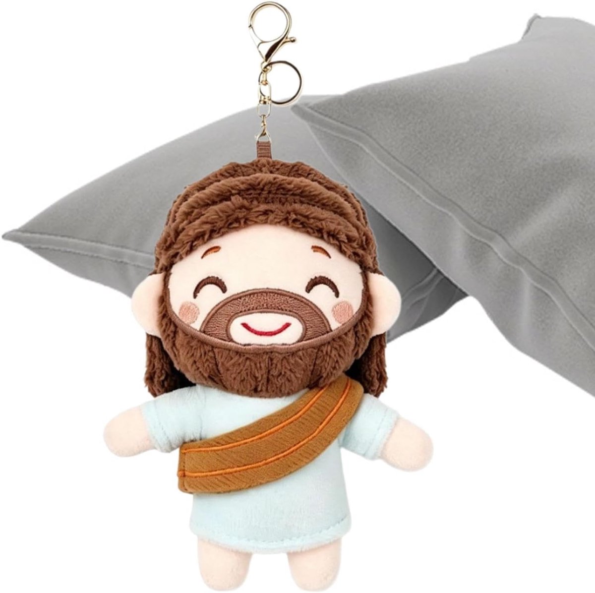 Pluche Sleutelhanger Draagbare Cartoon Christelijke Jehova Religieuze | Pluche Pop Sleutelhanger voor reizen, dagelijks woon-werkverkeer, schoolrugzakken, mobiele telefoons, camera's