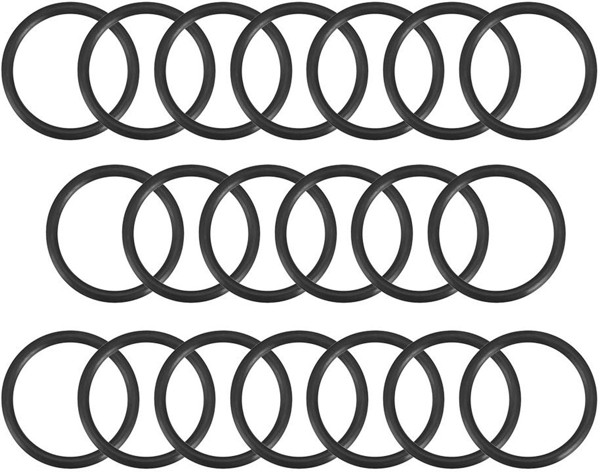sourcing map 20 stuks O-ring afdichting 17 mm x 21 mm x 2 mm Metrische nitrilrubber afdichtingsringen gummi voor roomdispenser zwembadpomp snelkoppeling overloopadapter waterslang