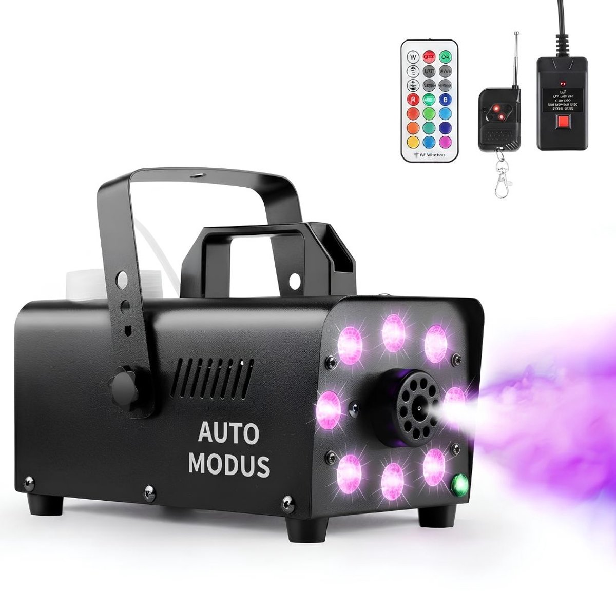JCP® Rookmachine - Mist Machine - Party Rookmachine - Zwart - 26cm x 18cm x 15cm