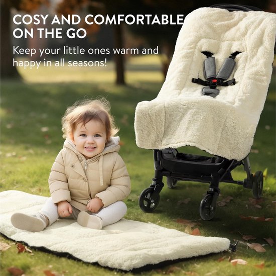 Voetenzak Kinderwagen - Buggy Zak Baby - Warm Blijven Buiten - Waterdicht Winddicht - 117 x 57 cm - Zwart — afbeelding 3