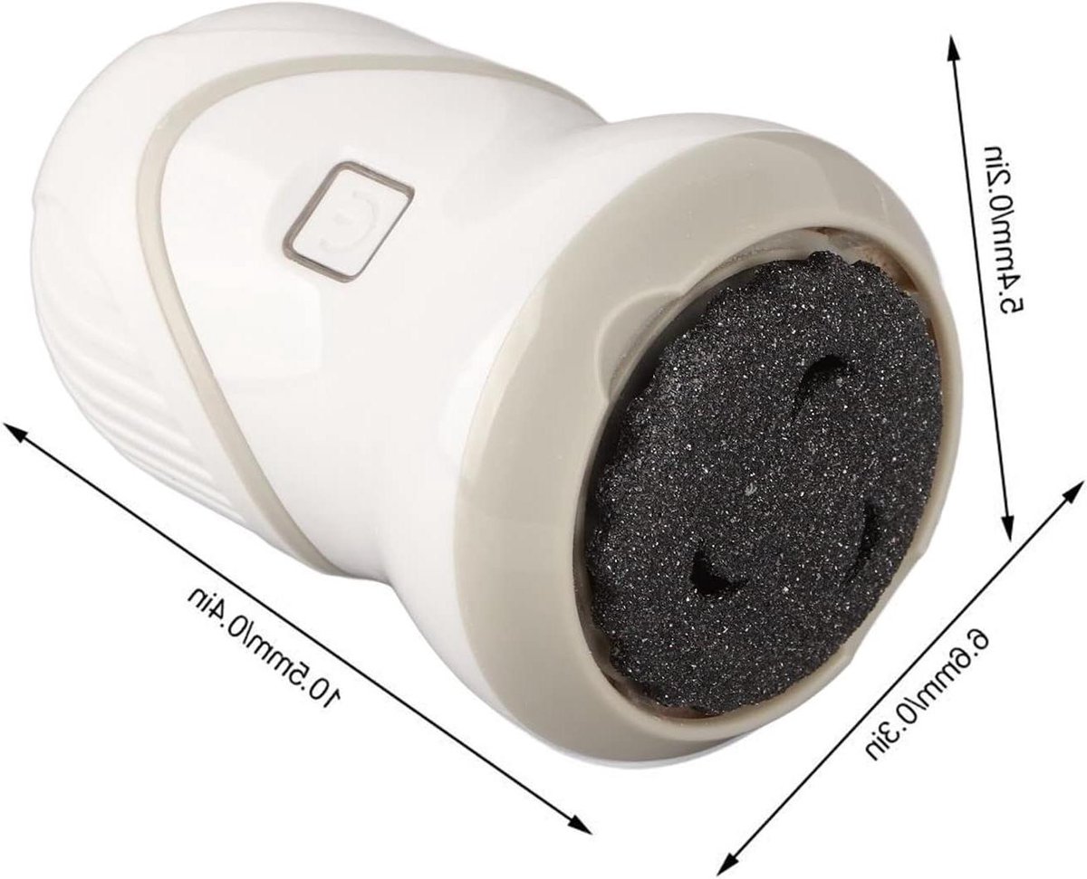Elektrische Voet - Eelt Remover - Zachte Huid - Stofzuigend Systeem - 2 Snelheden - Wit