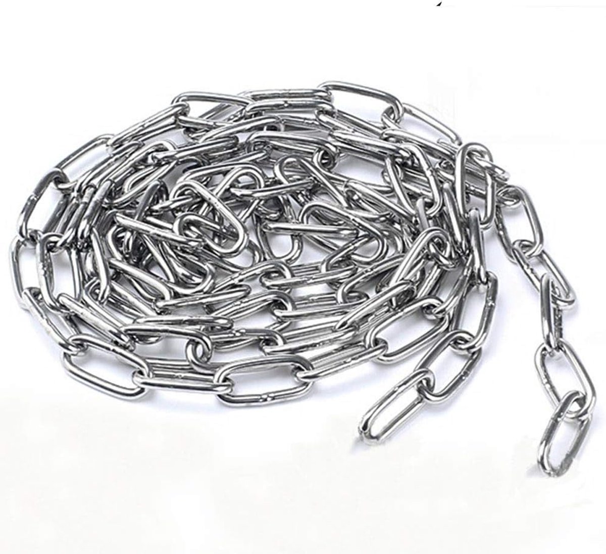 KAIISSA 304 roestvrij stalen ketting, sterke zware stalen gelaste schakels, voor hekophanging, wandelen met honden - ShopVlot
