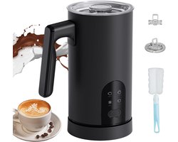 Elektrische Melkopschuimer - Melk Frother Cappuccino Maker - Koffie Maken - Vier-in-één Multifunctioneel - 590 ml - Zwart