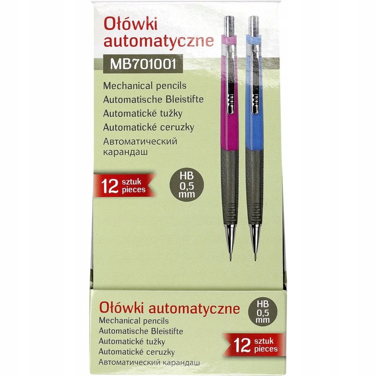 Titanum HB 0,5mm Automaat Potlood - Mix Kleuren