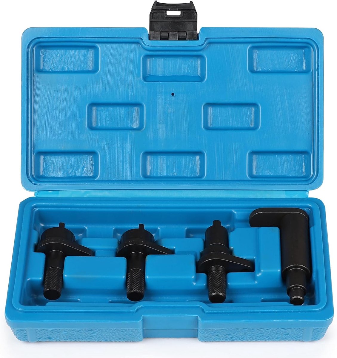 Lalago 4 stuks motorinstelgereedschapset, nokkenassen, uitlijnings- en spangereedschap voor motor, tandriemgereedschap, compatibel met VAG 1,2 liter, 3 cilinders, VW A3 Polo Lupo Skoda Crystal motoren
