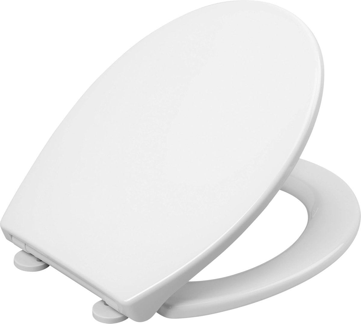 Wc-bril "Neda" - klassieke witte look - onderhoudsvriendelijk thermoplast - Quick up & Clean functie - comfortabele montage van bovenaf/toiletbril/wc-deksel / KSNESC00