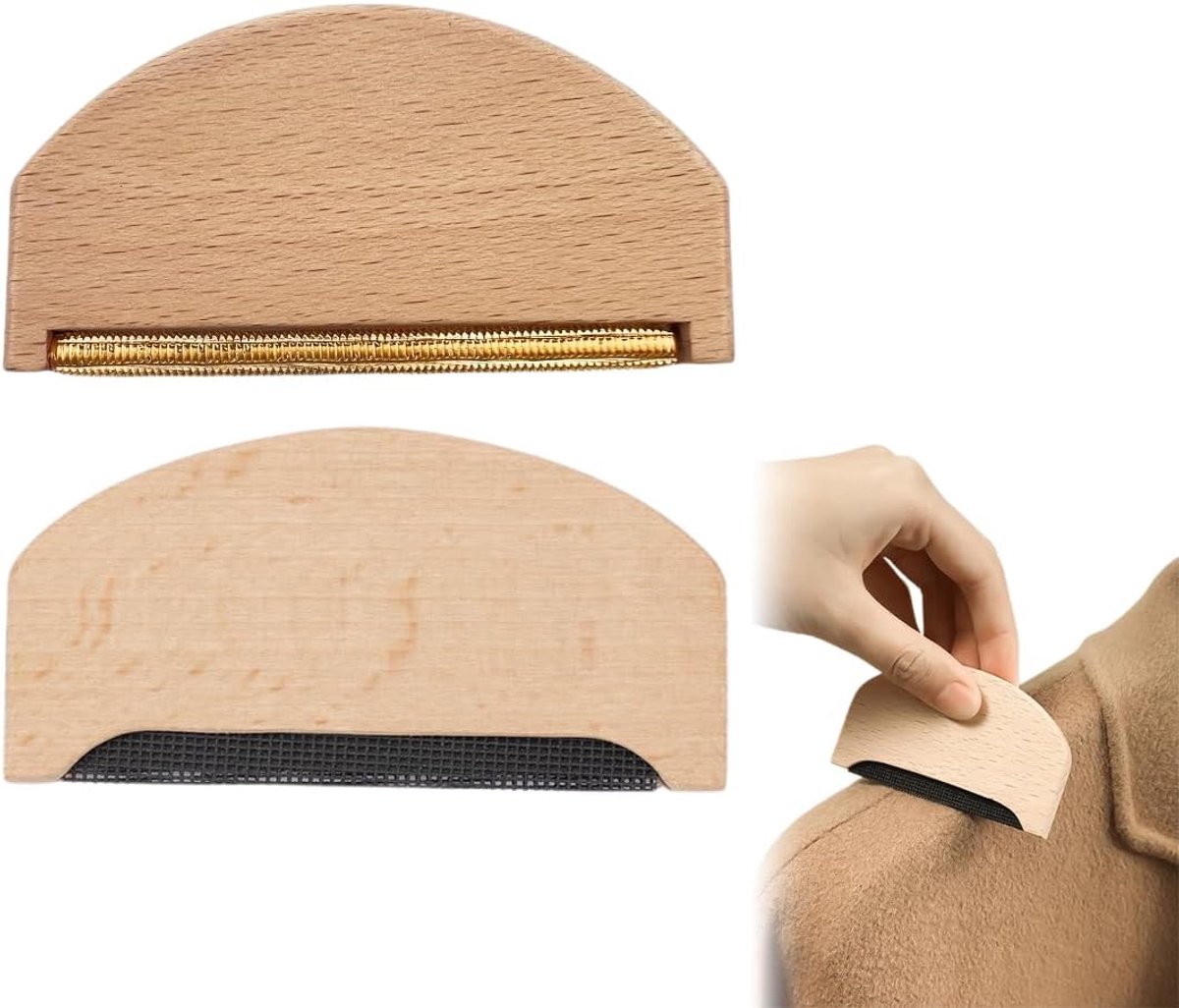 2 stuks pluisverwijderaar, borstel, wollen knotjesverwijderaar voor truien, truien, truien van kasjmier en andere kledingstukken die onderworpen zijn aan pilling