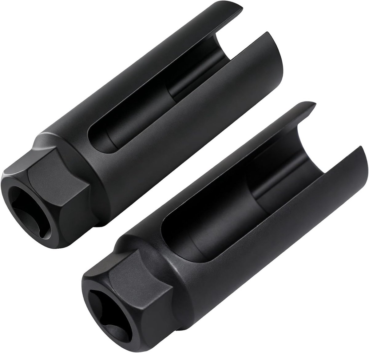 2 stuks Lambda-sonde 22 mm (7/8 inch), universele zuurstofsensor huls met zijdelingse draadopening, verwijderingsgereedschap O2-sensor voor auto's, 1/2 inch en 3/8 inch, voorkomt schade aan de