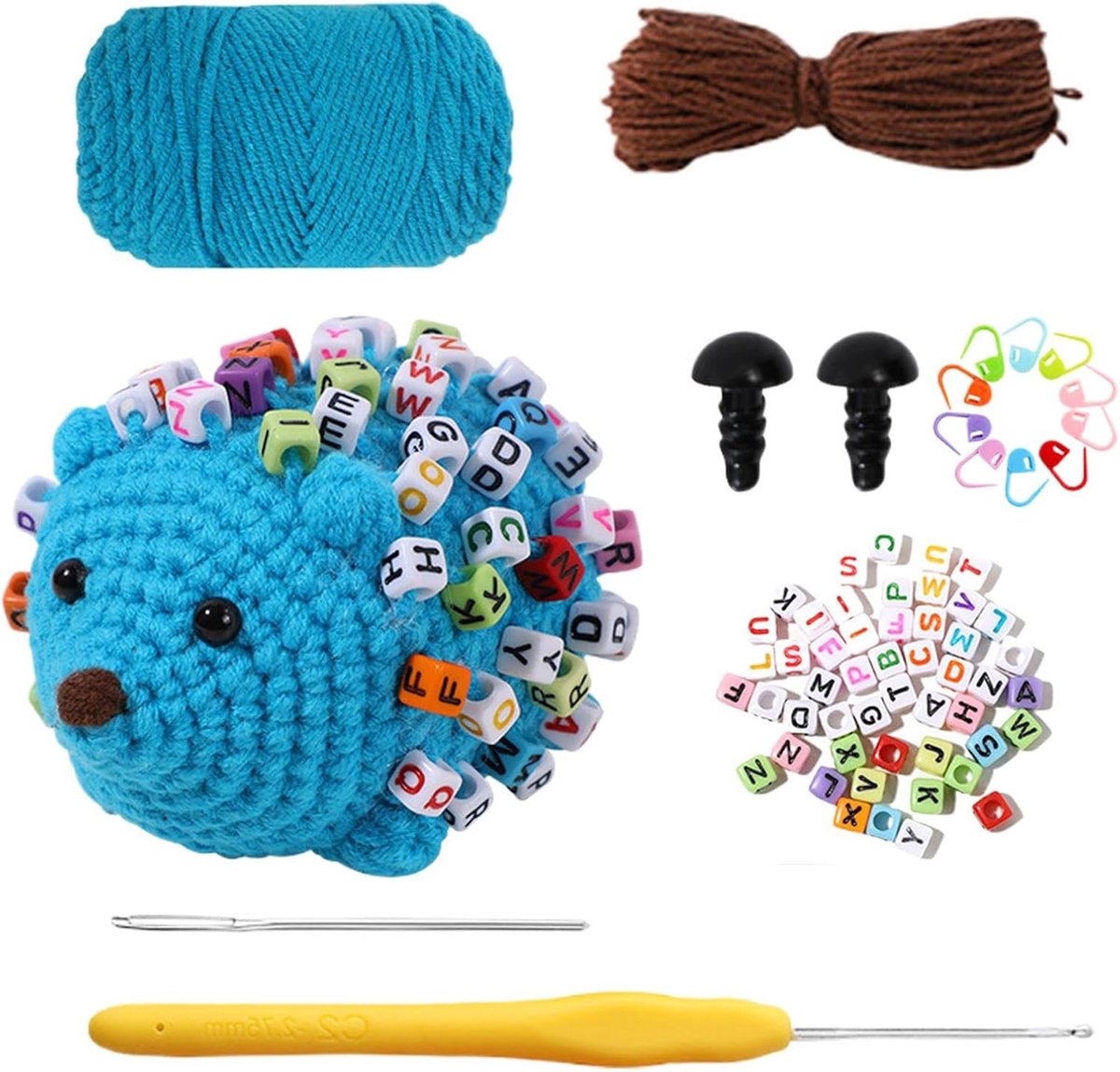 Beginners haakpakket, haakpakket voor beginners,Compleet haakpakket voor beginners - Dames haakset, kinderhaakdieren, leerhaakpakket voor beginners
