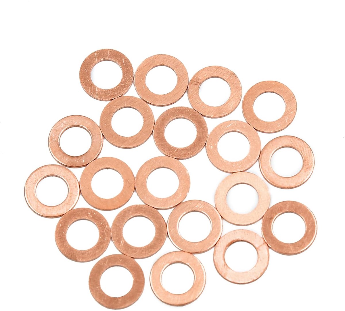 20 stuks 8 mm binnendiameter koperen afdichtingen platte afdichtringen