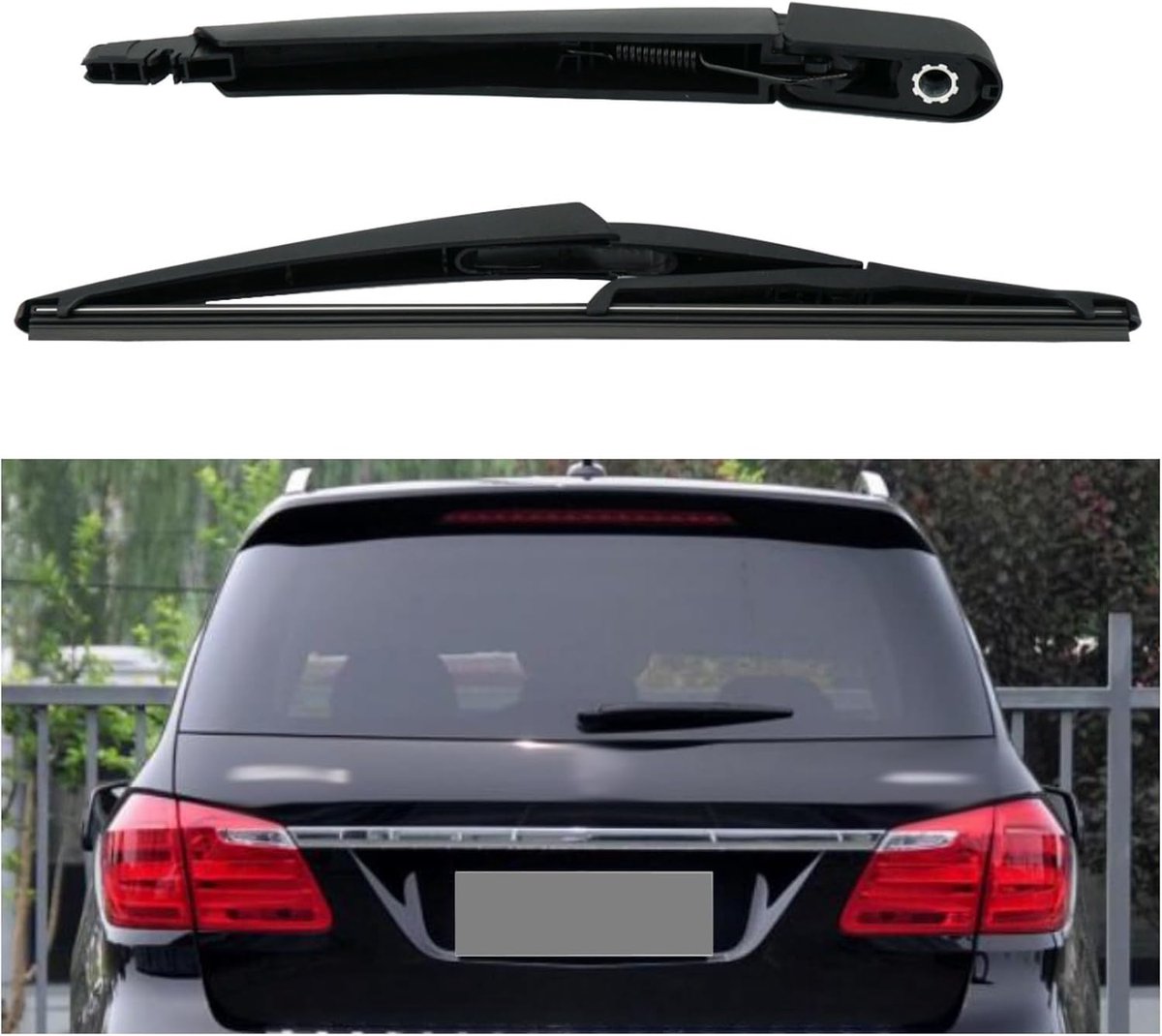 Achterruit Achterruit Wisserarm met Blade Vervanging voor Mercedes Benz ML Klasse 2006-2015 ML350 W164 W166 GLE-Klasse 2016-2017 CLE300 GLE350 GLE450 A1698201745 A0009982921