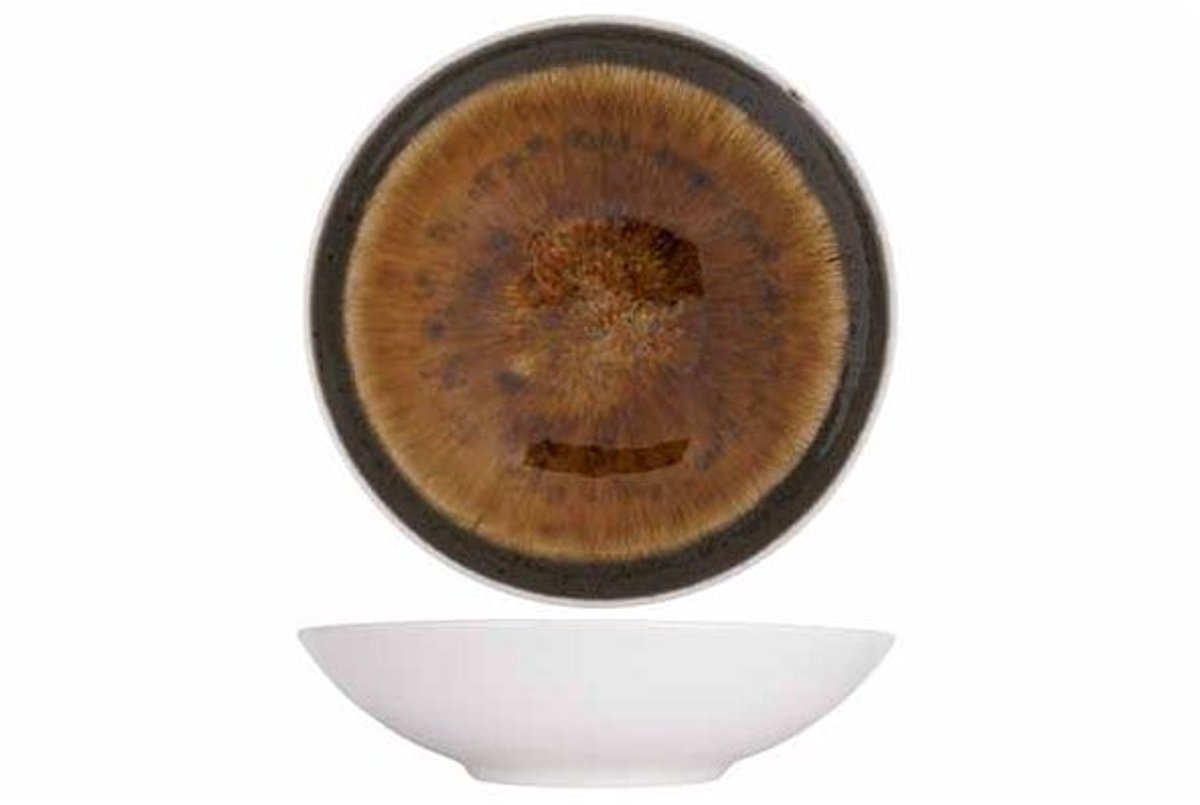 Iris Brown Diep Bord D21,5cm