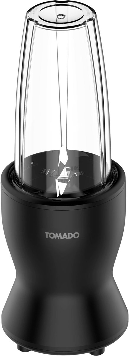 Tomado TTB0541B - Blender - Blender to go - 3 drinkbekers en drinkdeksels - 2 drinkringen - Zwart van Tomado — afbeelding 5